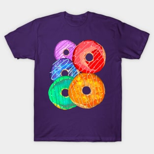 Rainbow Donuts 1 T-Shirt